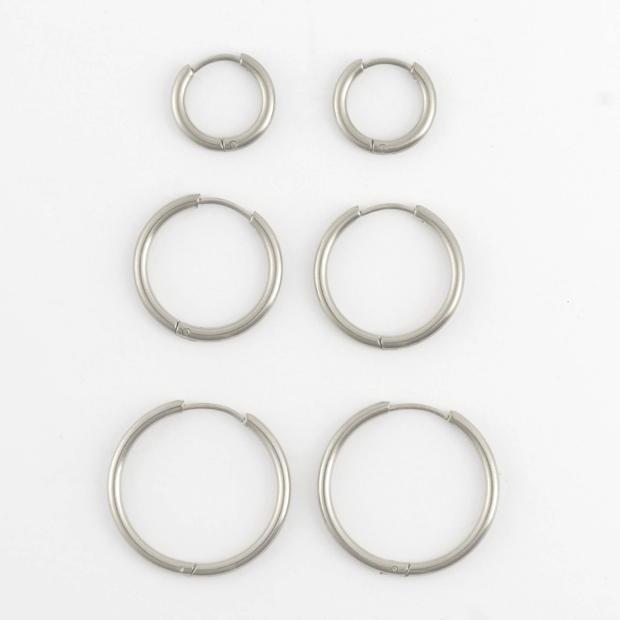 Waterproof Classic Hoop Earring Trio