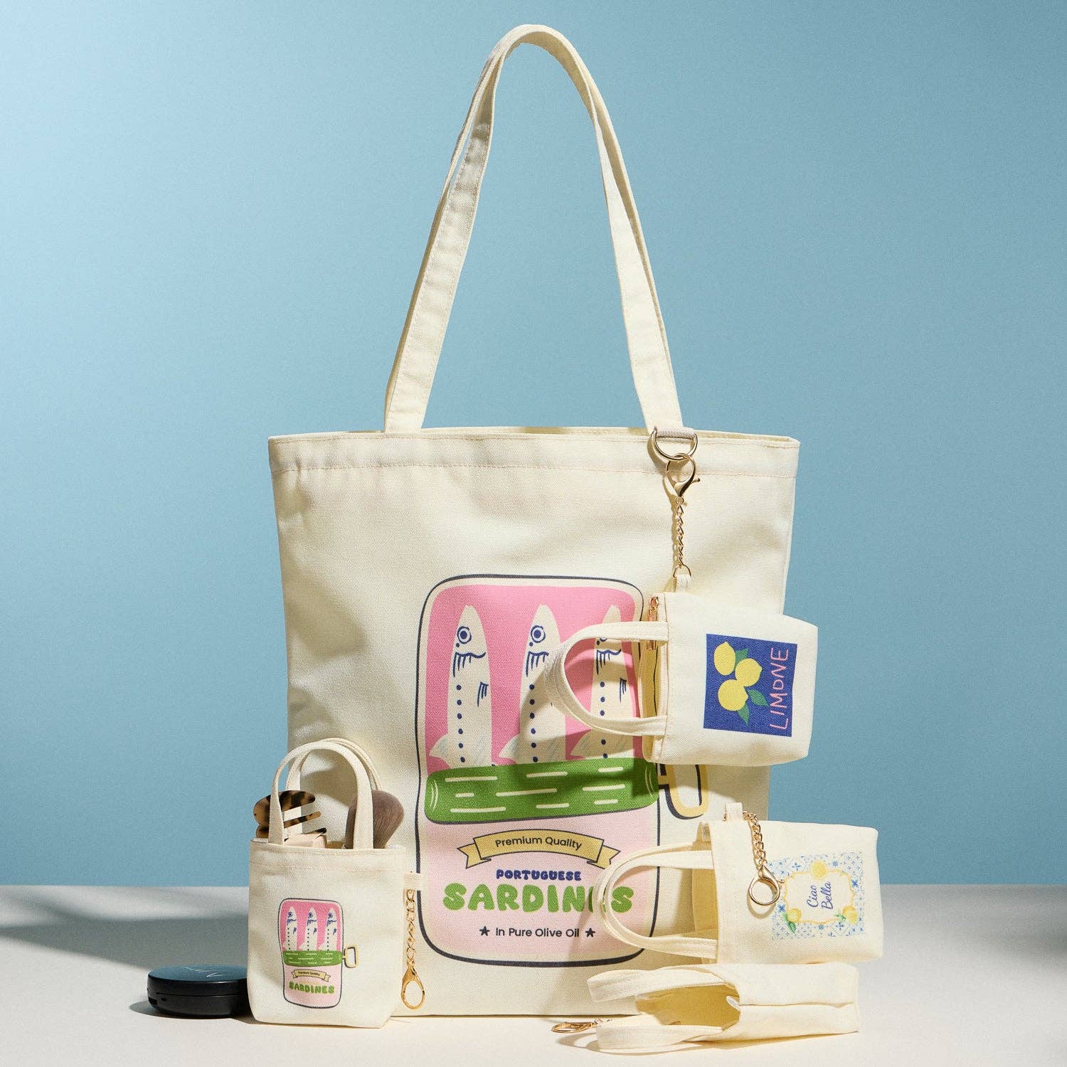 Sardine Mini Canvas Tote