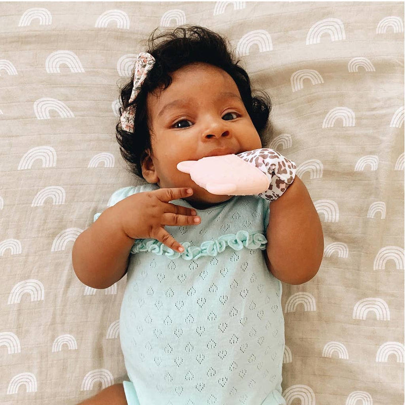 Bow Teething Mitt