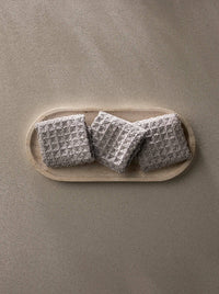 Stone Waffle Washcloth Set