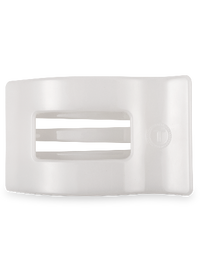Flat Rectangle Hair Clip | Medium | Coconut White
