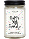 Happy 30th Birthday Candle