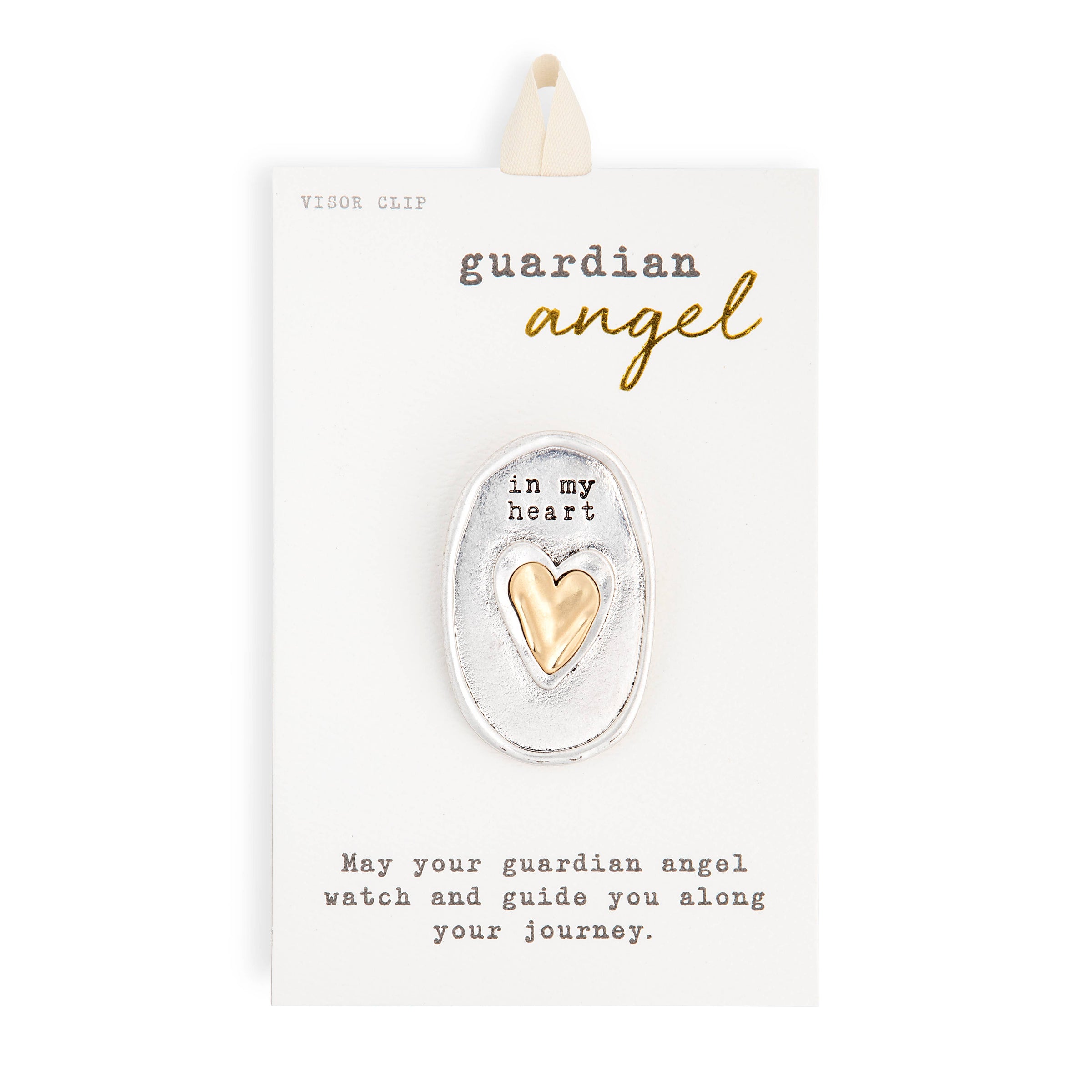 Guardian Angel Visor Clip - Heart