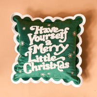 Merry Little Christmas Throw Pillow