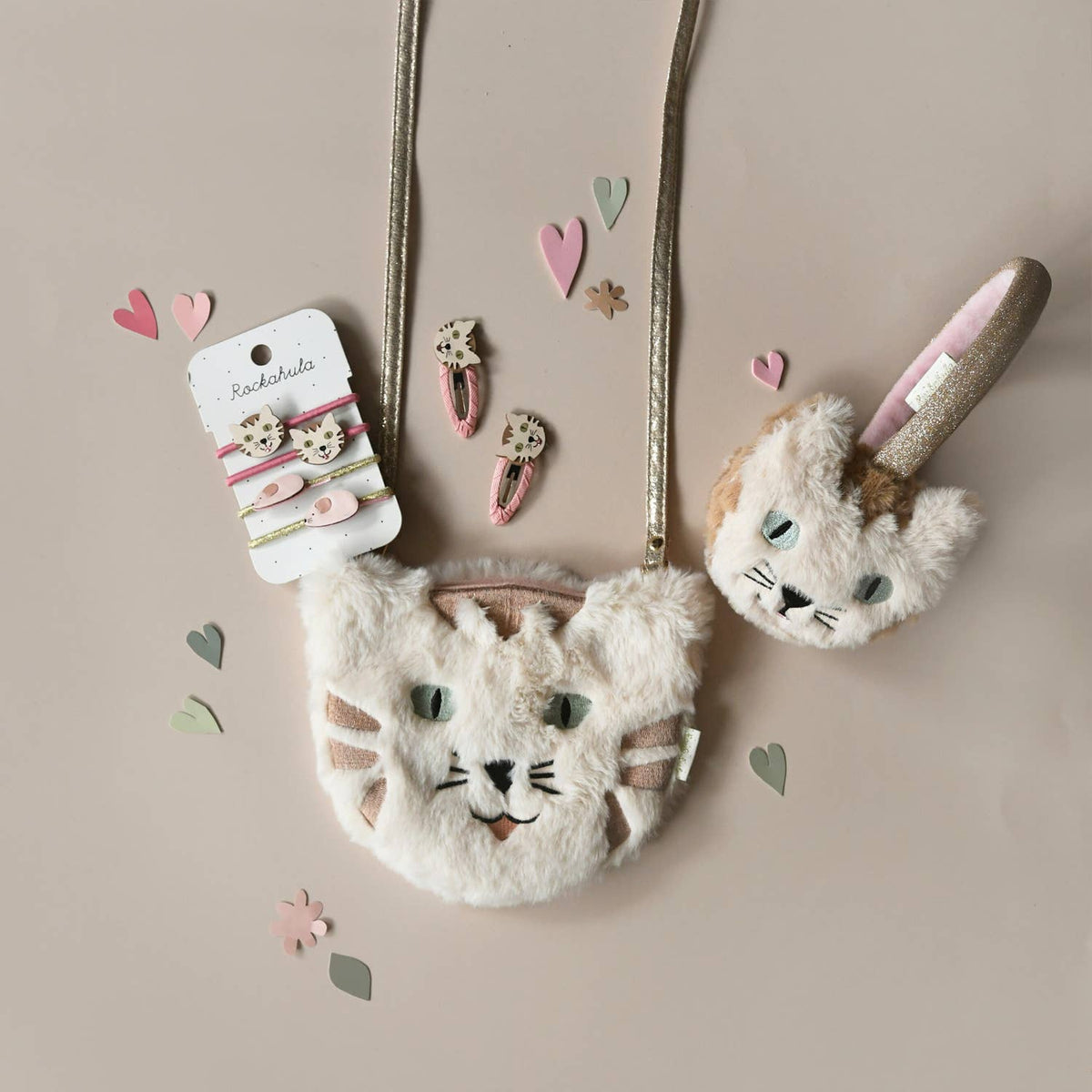 Tabby Cat Hair Clips