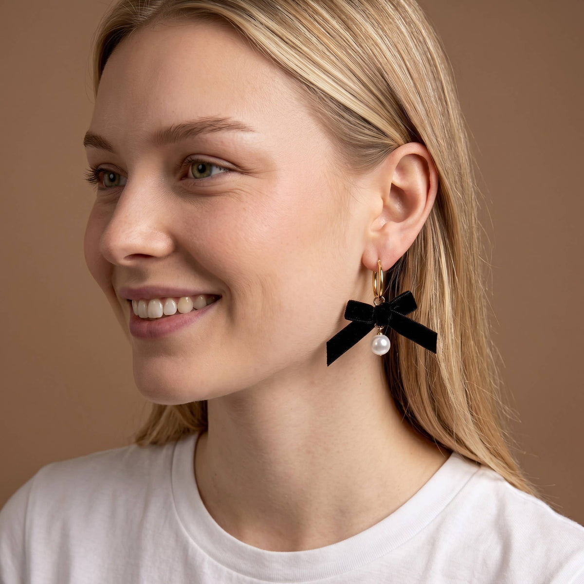 Midnight Velvet Hoop Earrings