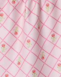 Rose Lattice Tea Towel