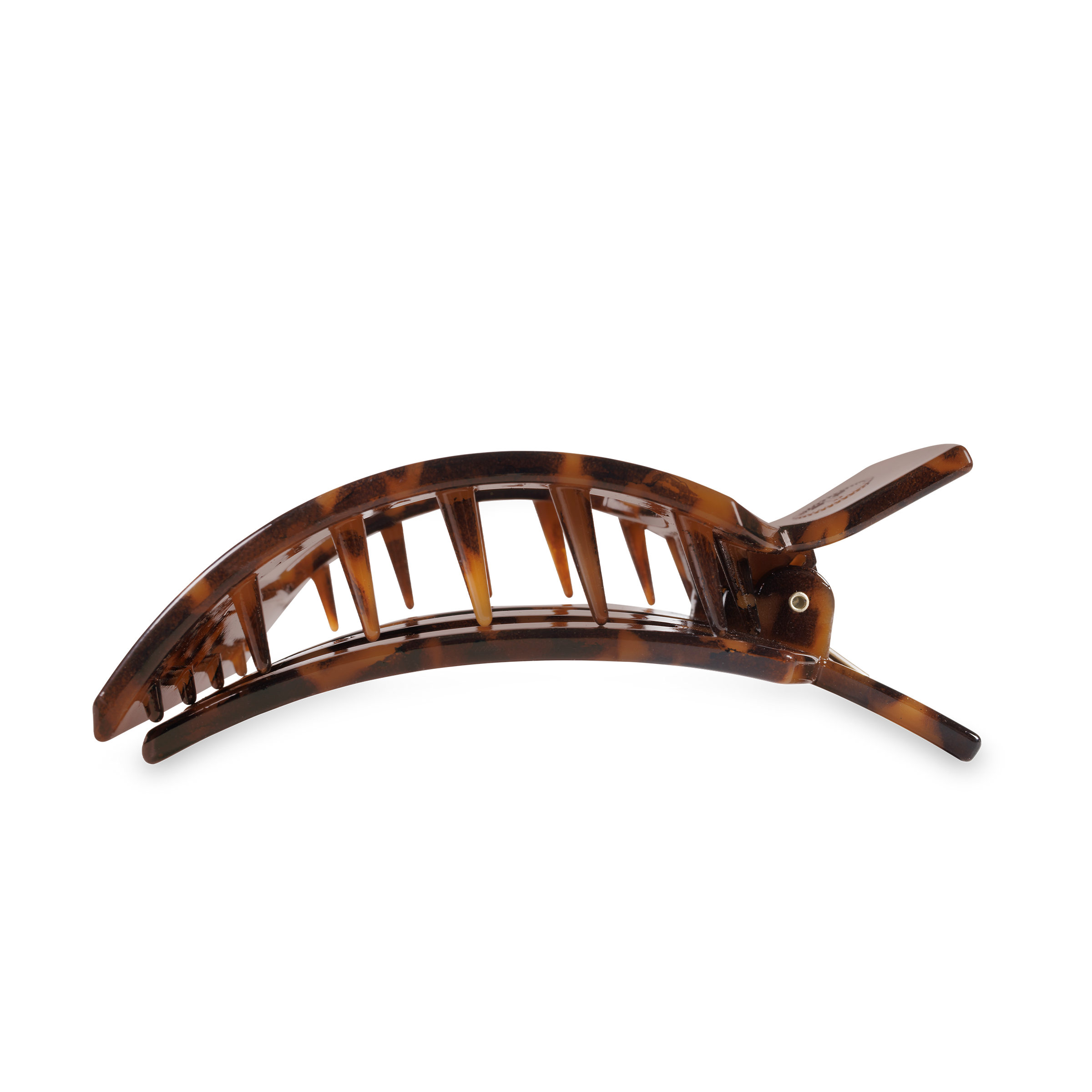 Square Flat Hair Clip | Large | Tortoise