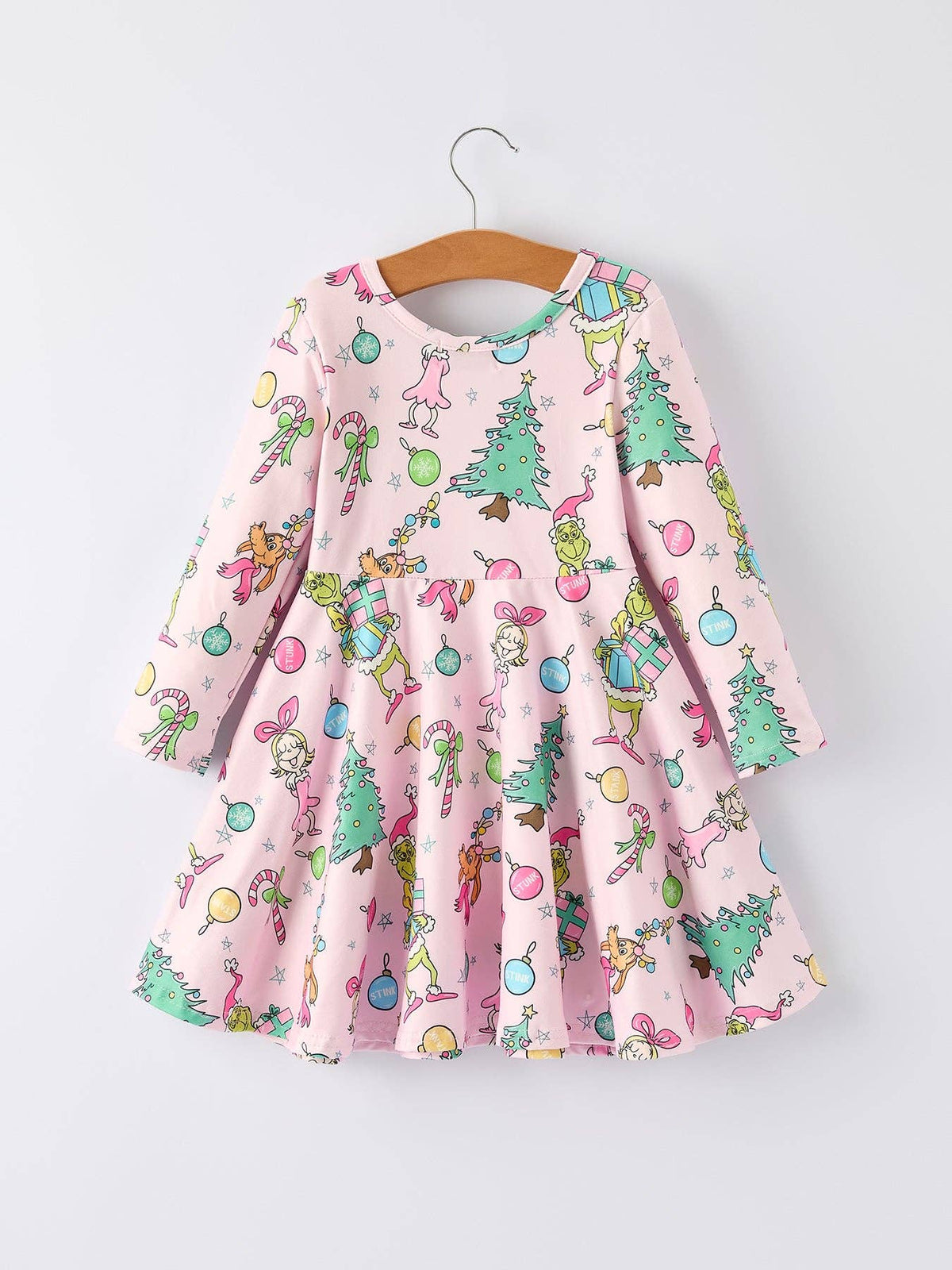 Pink Christmas Character Dress