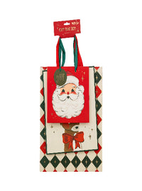 Retro Christmas Gift Bag Set