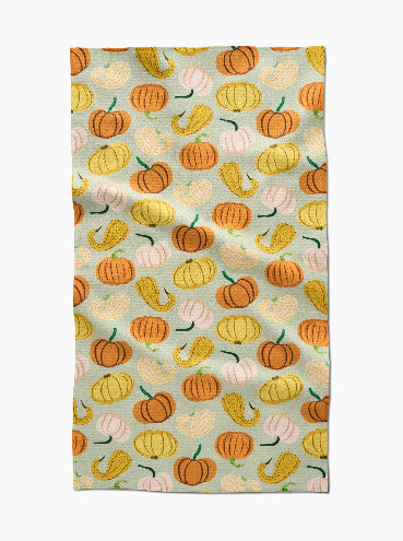 Pumpkins And Gourds Tea Towel
