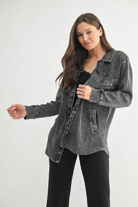 Black Willow Waffle Jacket