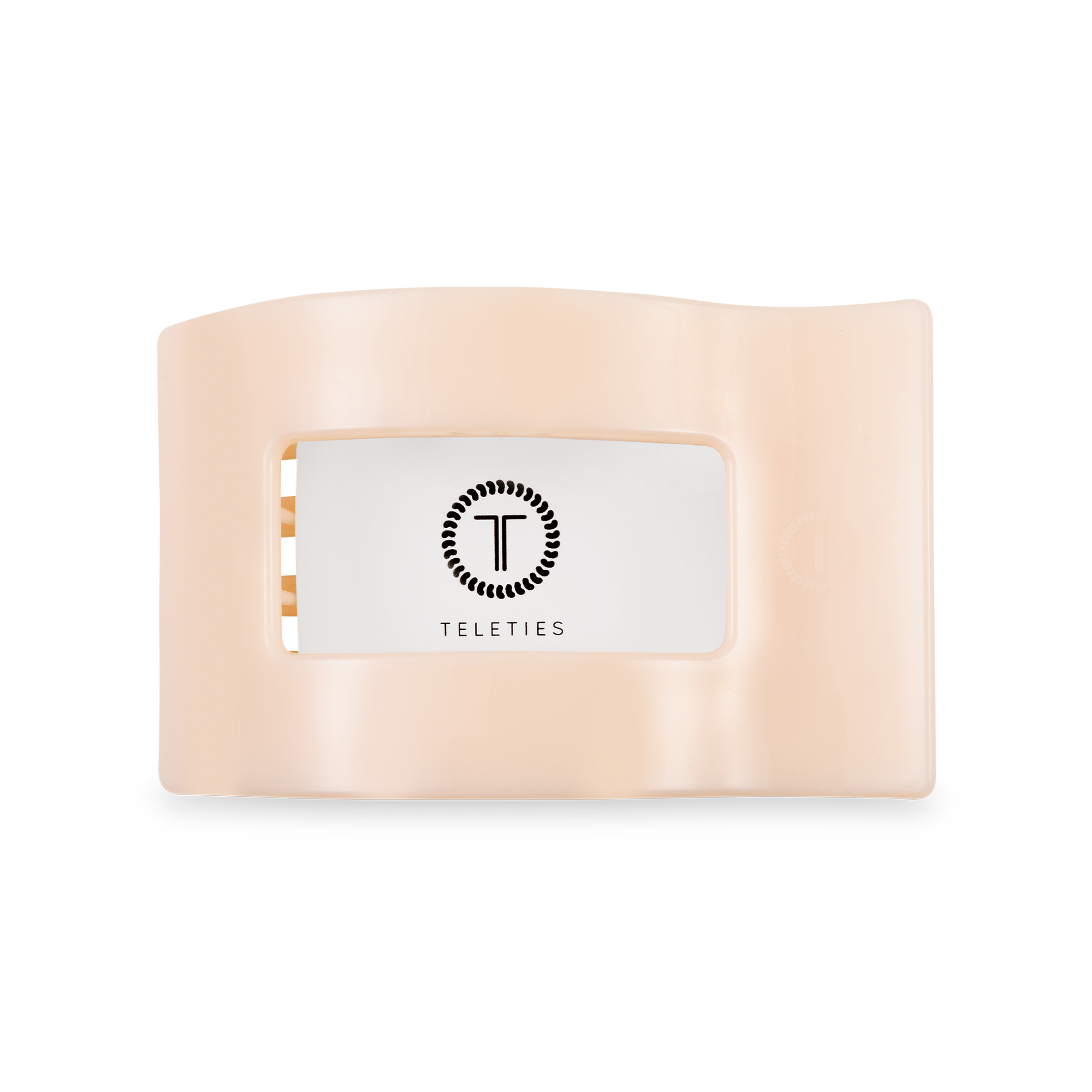 Flat Rectangle Hair Clip | Medium | Almond Beige