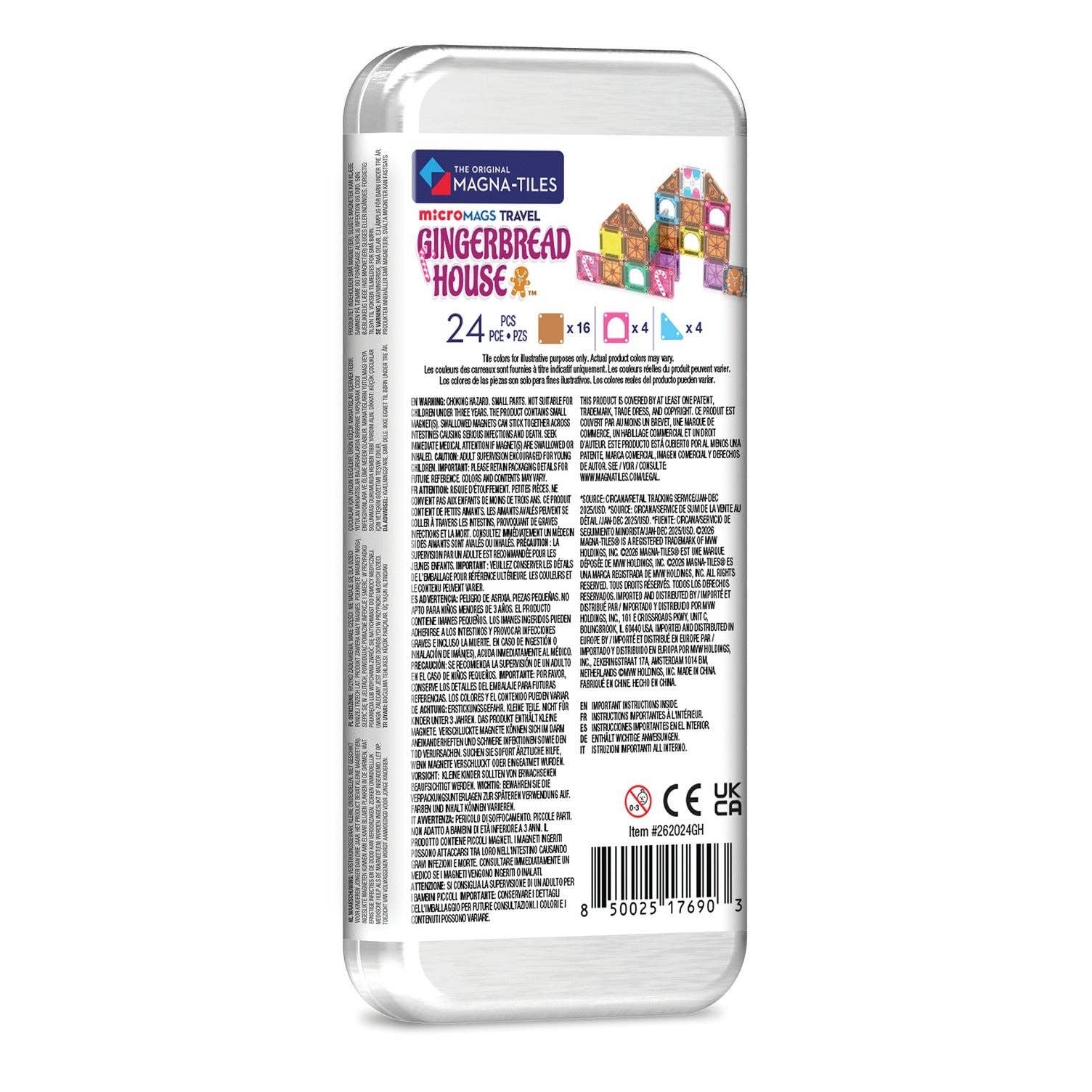MicroMAGS Gingerbread House Travel Set