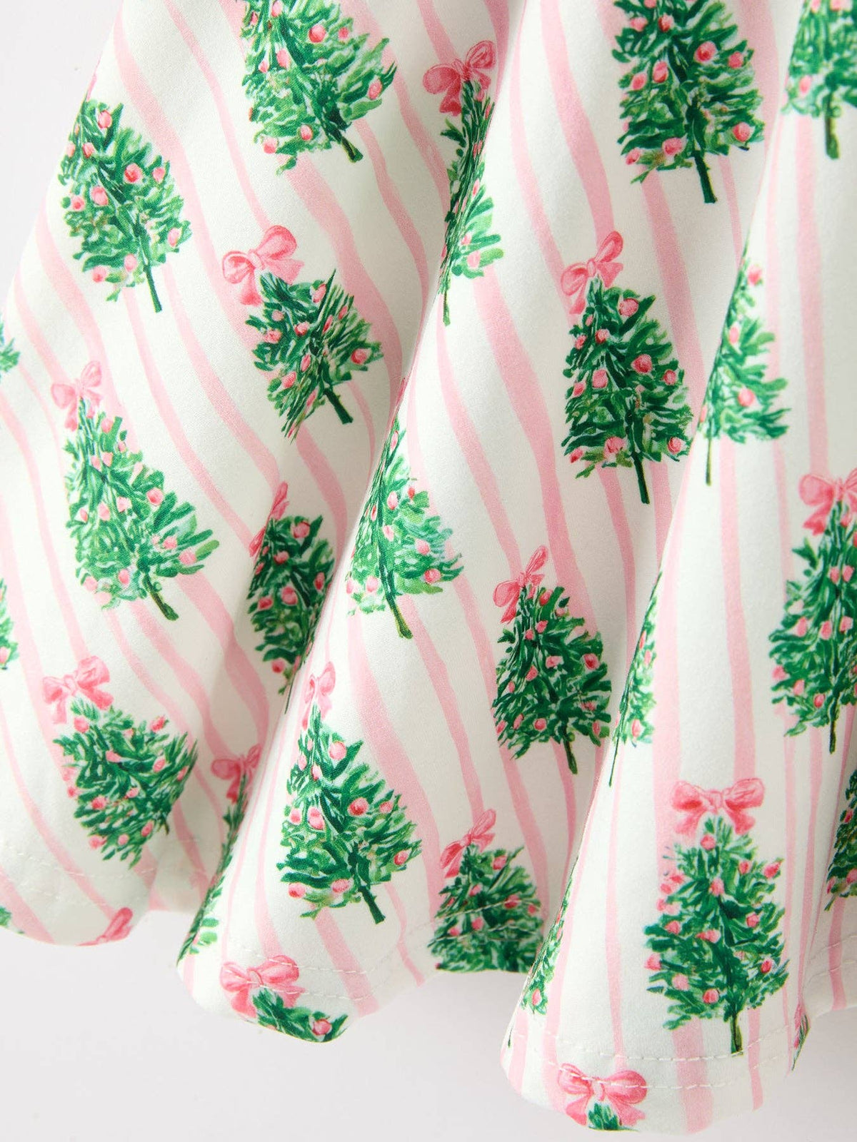Christmas Pink Tree Twirl Dress