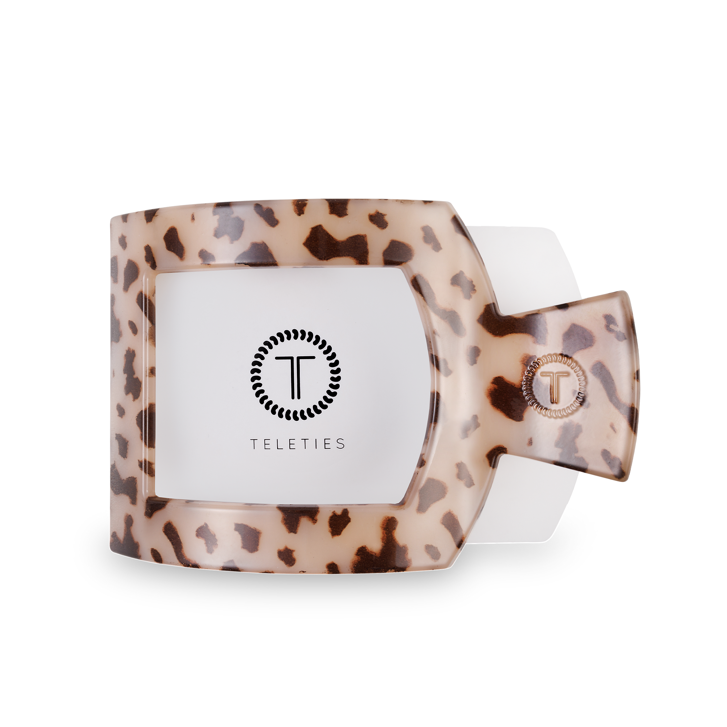 Square Flat Hair Clip | Large | Blonde Tortoise