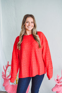 Mistletoe Embellished Sweater