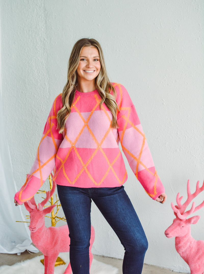 Nellie Check Sweater