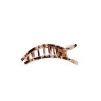 Flat Rectangle Hair Clip | Small | Blonde Tortoise
