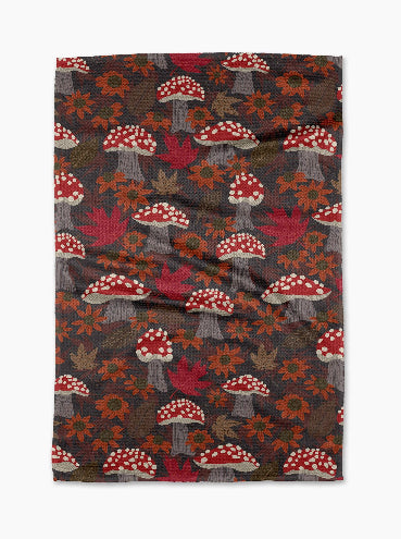 Mushroom Forest Tea Towel