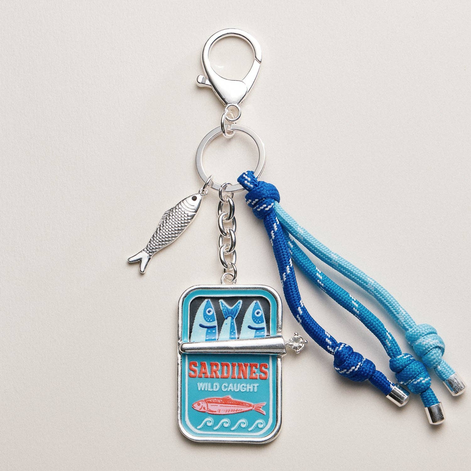 Sardine Tin Keychain Pink