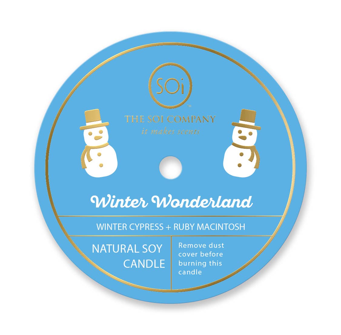 Snowman Icon Candle - 12oz