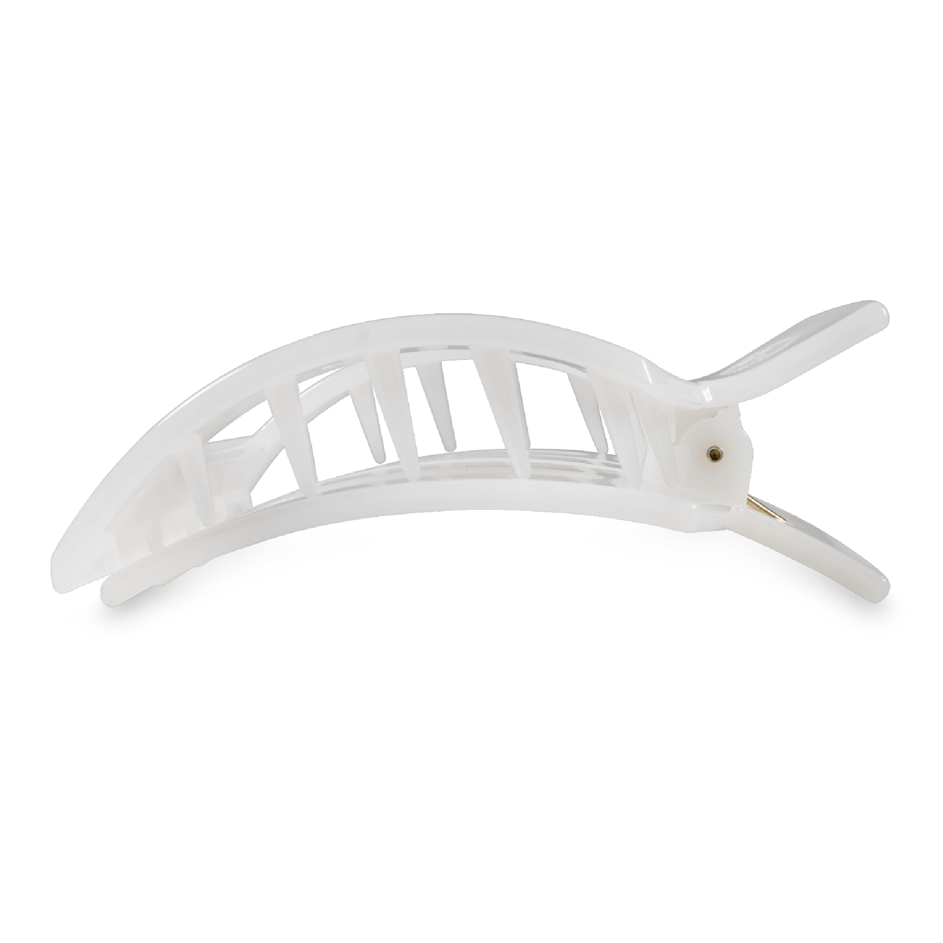 Square Flat Hair Clip | Large | Coconut White