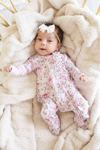 Bows in Bloom Ruffle Footie
