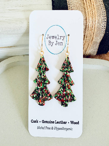 Festive Tree Earrings