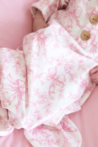 Newborn Fancy Frills Knot Gown & Hat Set