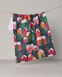 Alpine Village Tea Towel