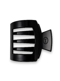 Square Flat Hair Clip | Med. | Jet Black