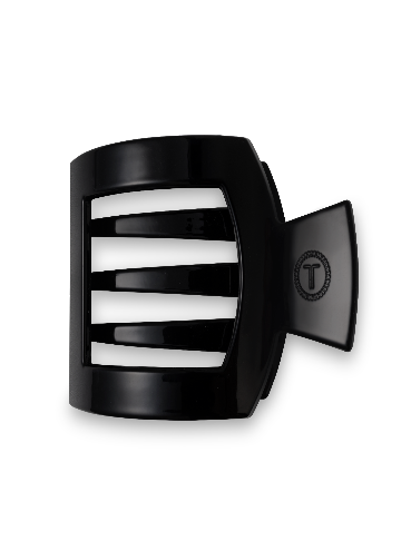 Square Flat Hair Clip | Med. | Jet Black