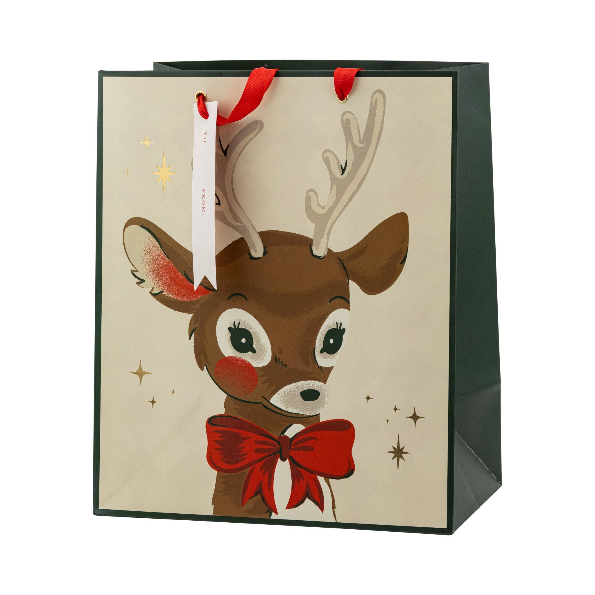 Retro Christmas Gift Bag Set