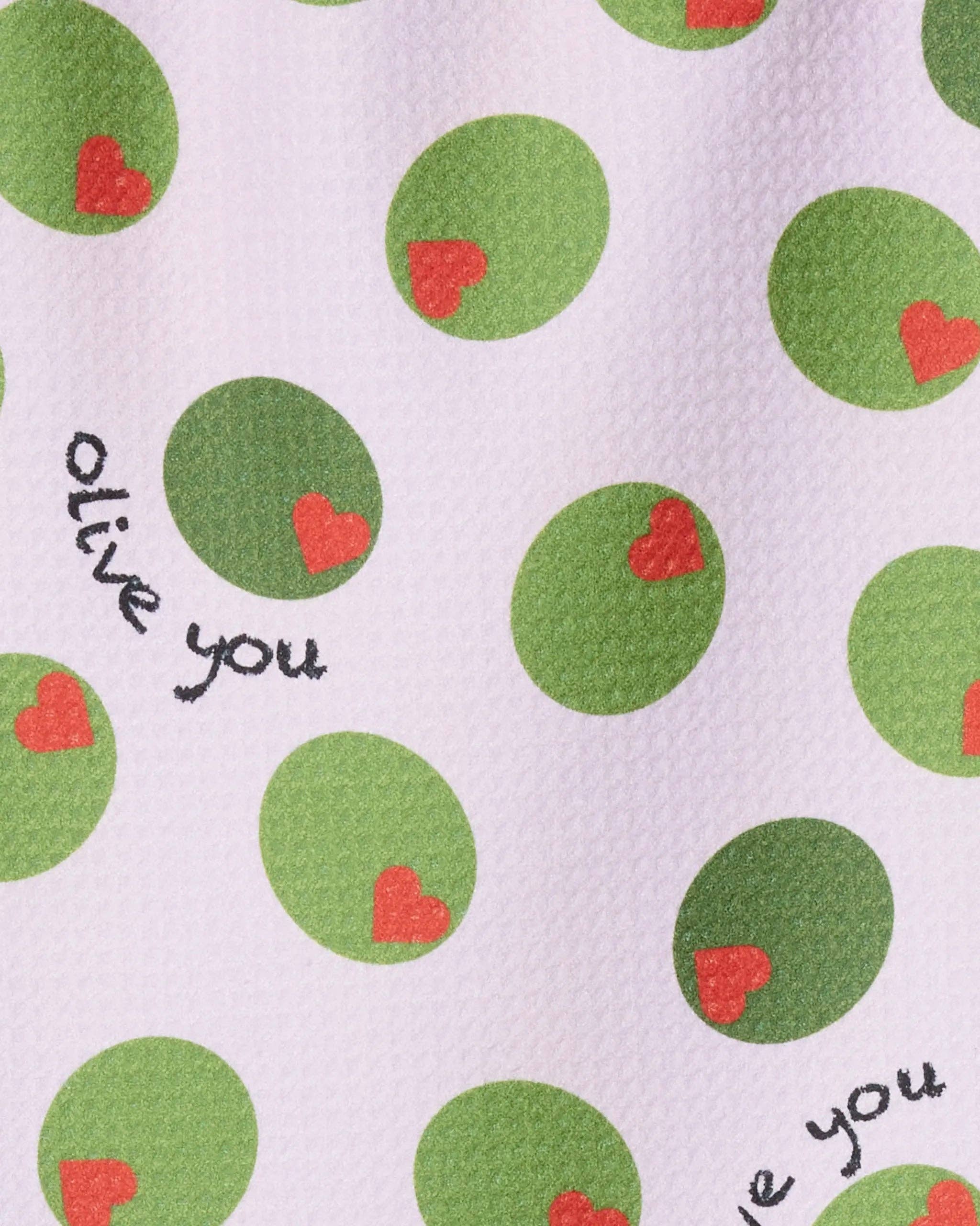 Olive You Bar Towel