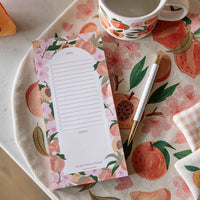 Peach Blossom Market List Notepad