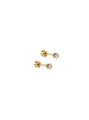 Micro Helen Gold Studs