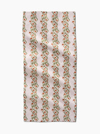 Floral Fall Stripe Bar Towel