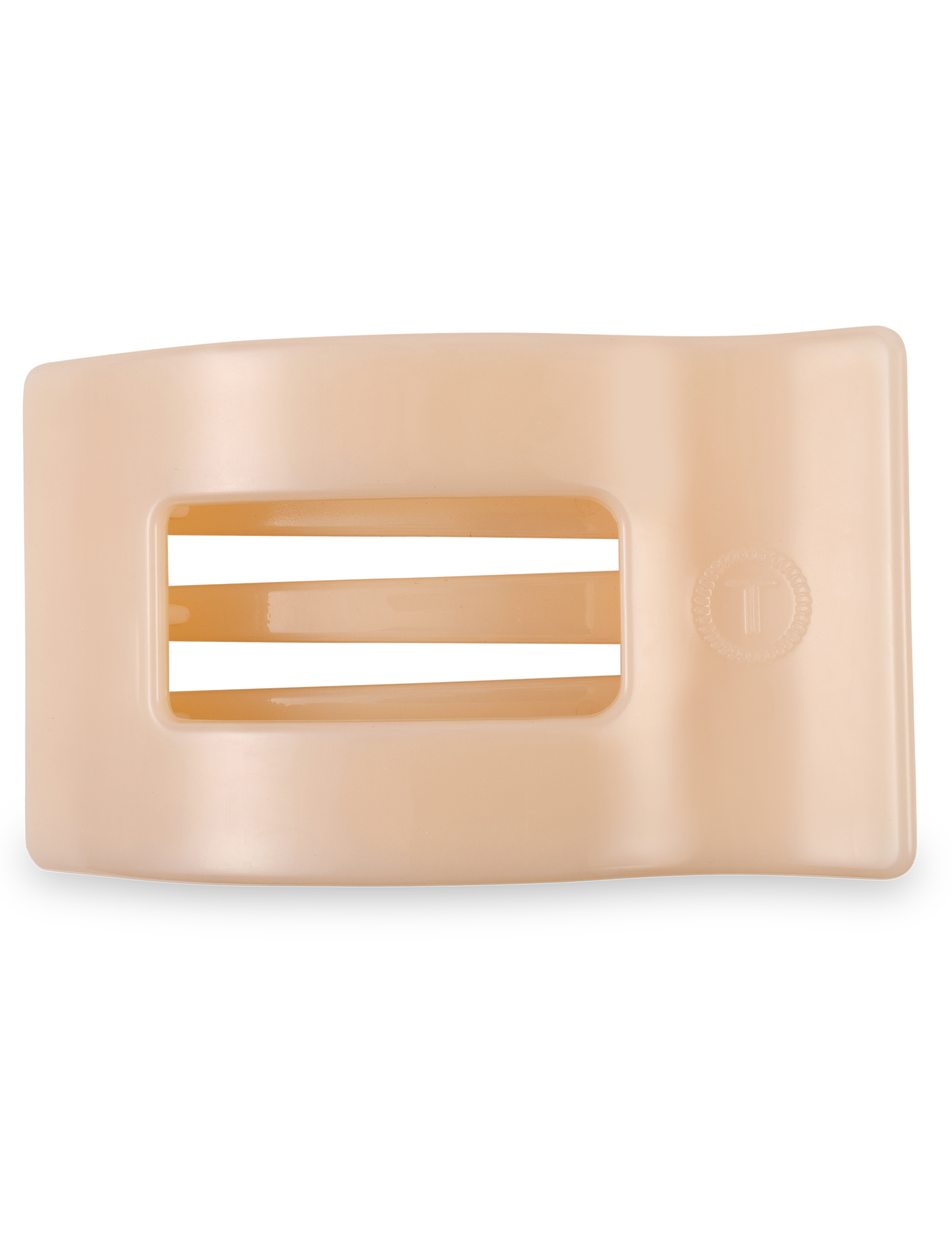 Flat Rectangle Hair Clip | Medium | Almond Beige