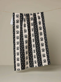 Disco Pearls Stripe Tea Towel