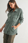 Silky Pine Waffle Jacket