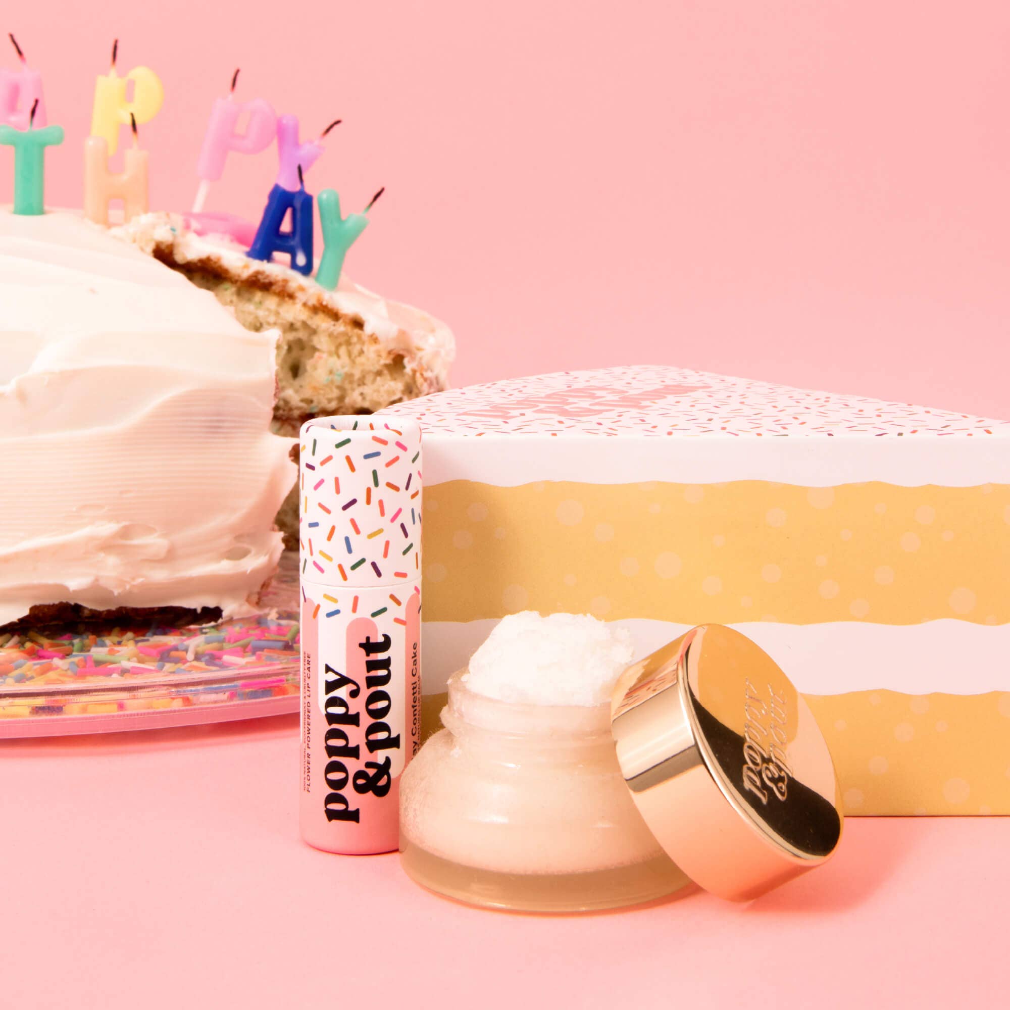 Lip Duo Birthday Confetti Cake