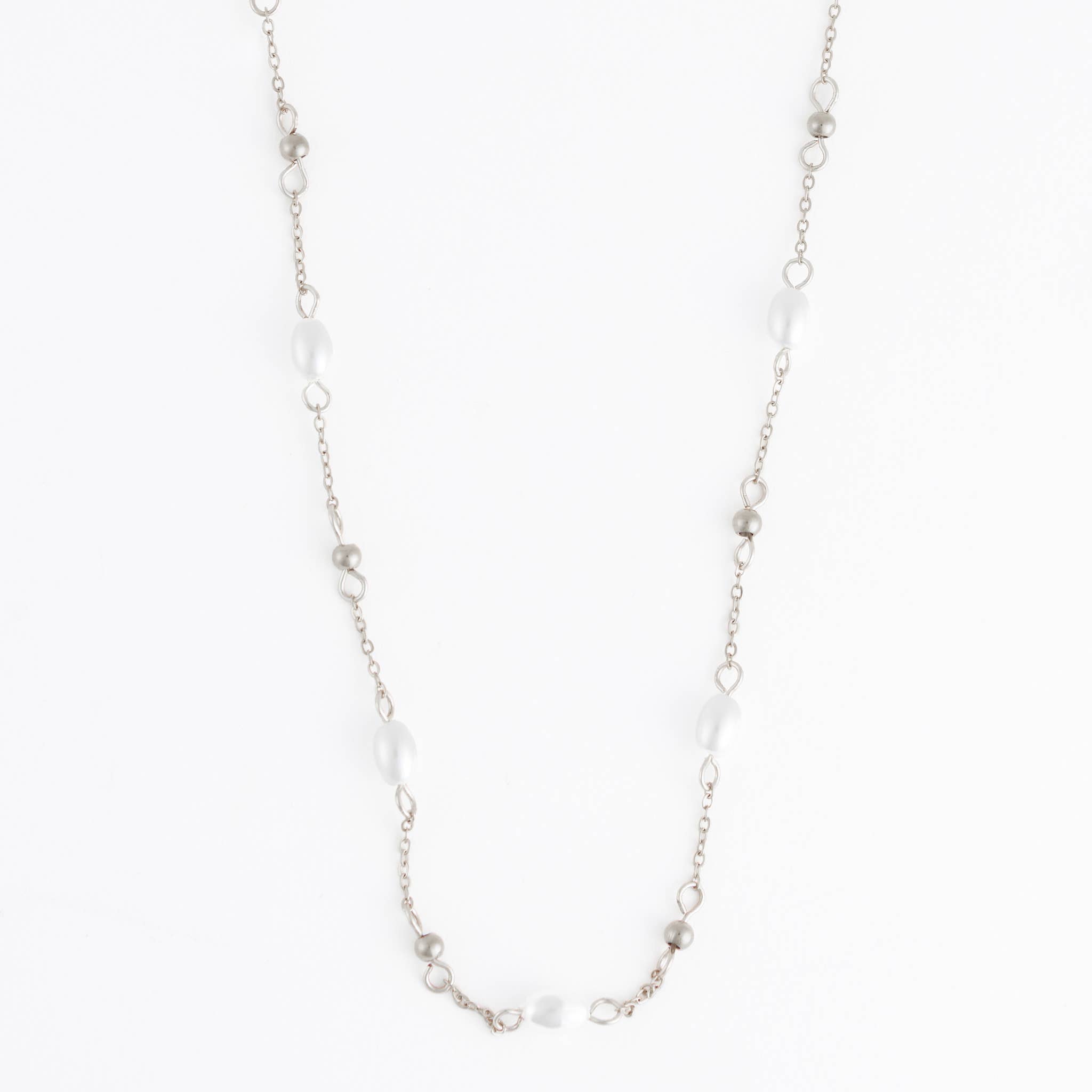 Waterproof Necklace 18" Pearl & Bead Station Narelle