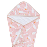 Silly Goose Knit Hooded Towel