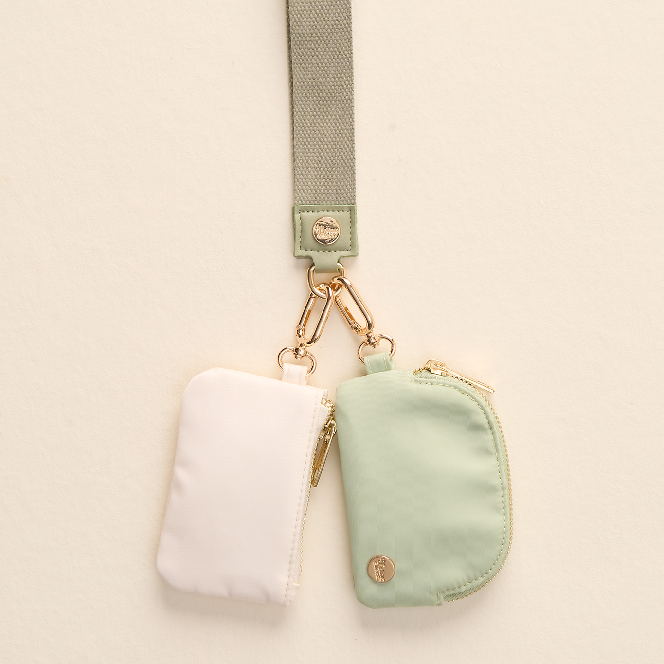 Dynamic Duo Pouch Wristlet-Sage