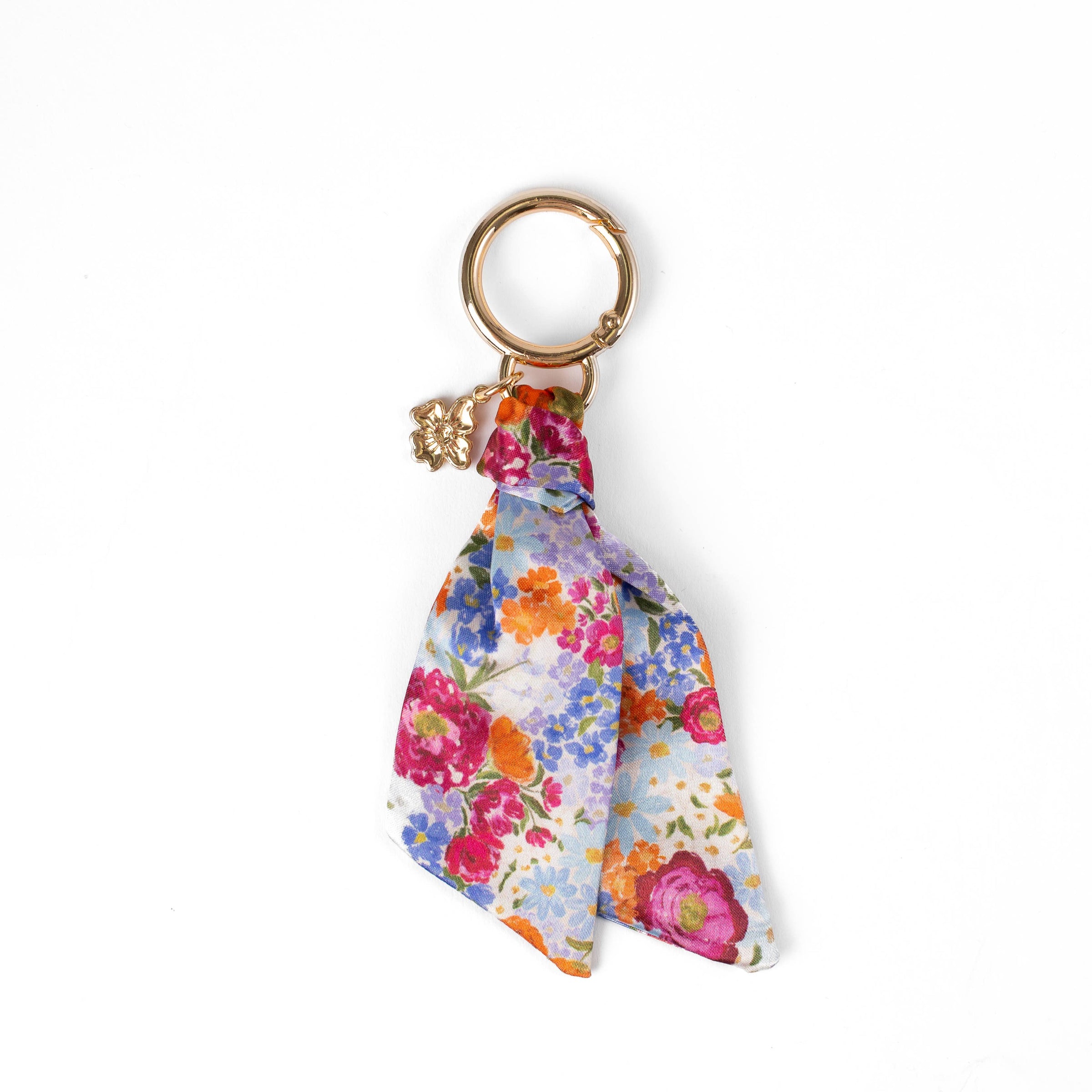 Floral Satin Keychain
