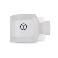 Square Flat Hair Clip | Medium | Coconut White