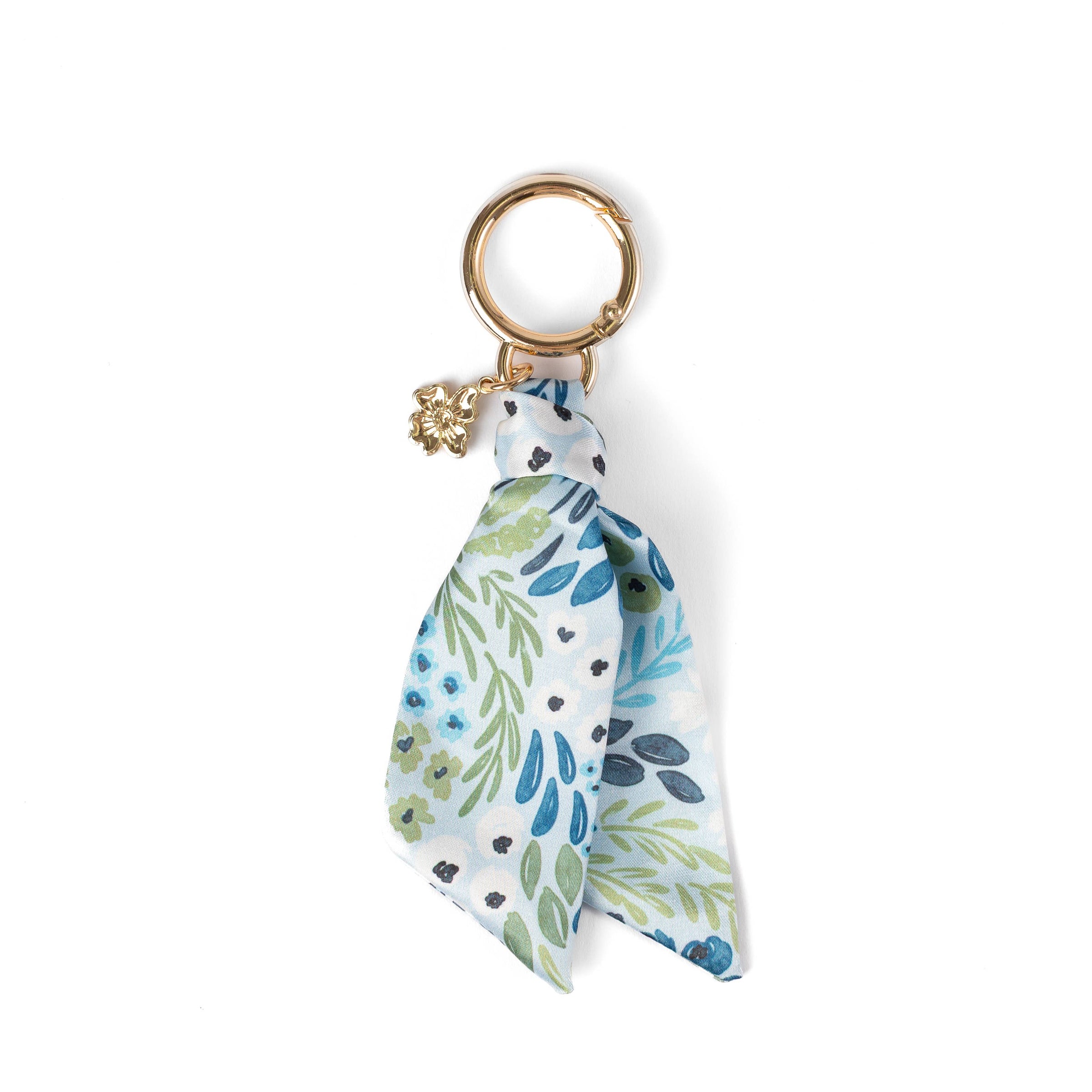 Floral Satin Keychain