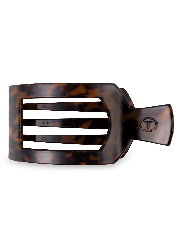 Square Flat Hair Clip | Small | Tortoise