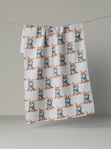 Corgi Pals Tea Towel